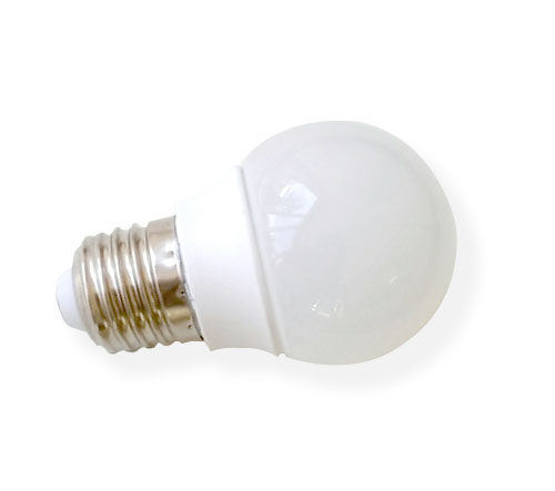 2W Мини LED Крушка E27 - G40 6000K Студено Бяла Светлина