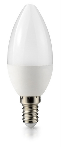 5W LED Лампа E14 - C37 4000K Натурално Бяла Светлина