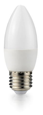 7W LED Лампа E27 - C37 Натурално Бяла Светлина 4000К