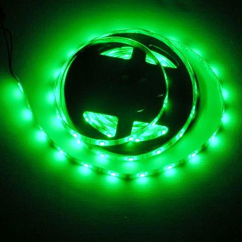 Зелена LED Лента 5 метра SMD5050 36W Влагозащитена IP65 5.30лв 30 LEDs 7,2W на Метър