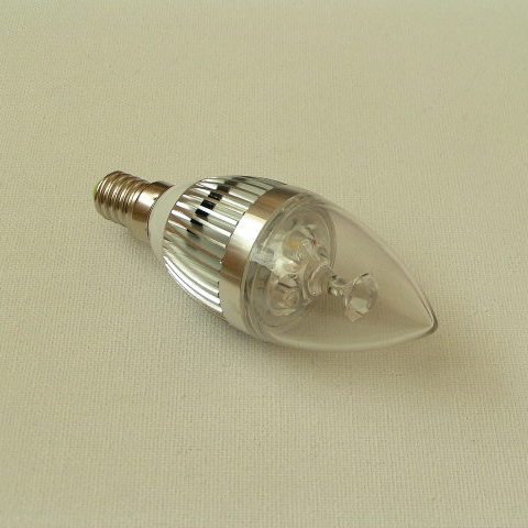 E14 LED Лампа 220V 3W - Малка Фасунга Студена Светлина