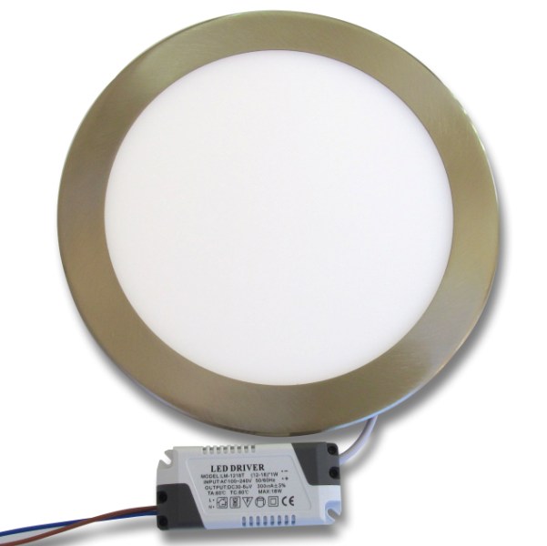 18W LED Панел за Вграждане - INOX Бяла Светлина 4500К - Кликнете на изображението, за да го затворите
