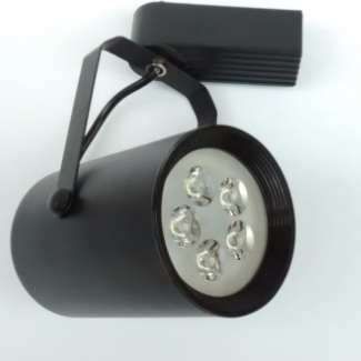 5W Черен Релсов Прожектор Топлo Бяла Светлина 3000K - Кликнете на изображението, за да го затворите