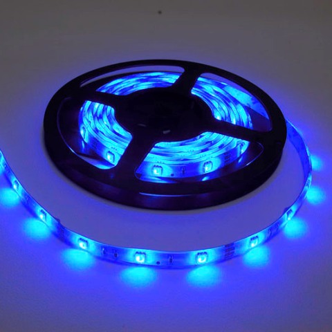 Комплект Синя LED Лента Влагозащитена IP65 5 метра 300 leds SMD5050 72W + Димер и Захранване - Кликнете на изображението, за да го затворите