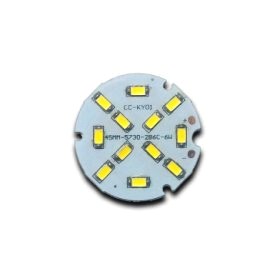 6W LED Светодиодна Платка 3000K Топло Бяла Светлина - Кръгла - Кликнете на изображението, за да го затворите