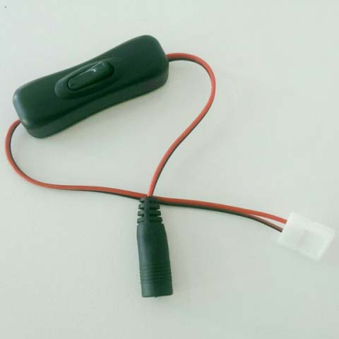 Захранващ Конектор с Ключе и Букса за LED Лента SMD5050 и SMD5630 - Кликнете на изображението, за да го затворите