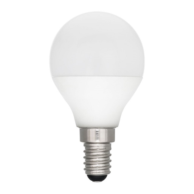 E14 LED Лампа 5W - Балон Малка Фасунга - Топло Бяла Светлина
