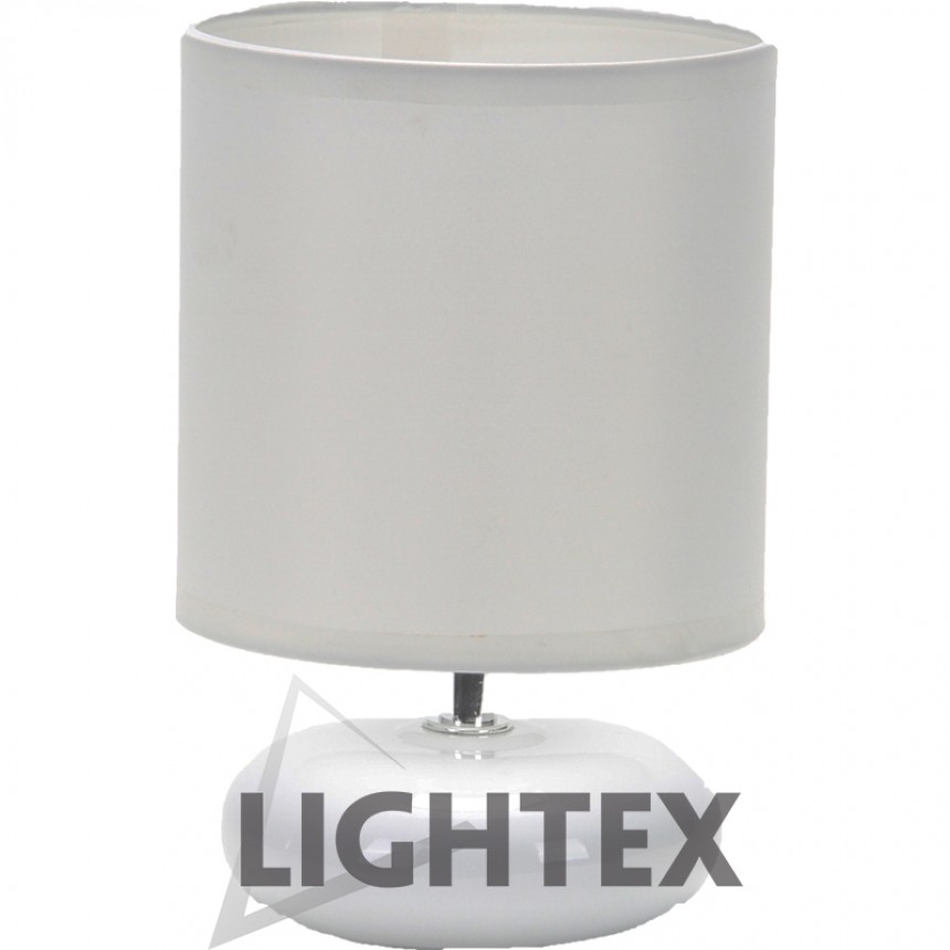 Настолна лампа керамика ZUMBA 1xE14 130x200 mm Lightex - Бяла