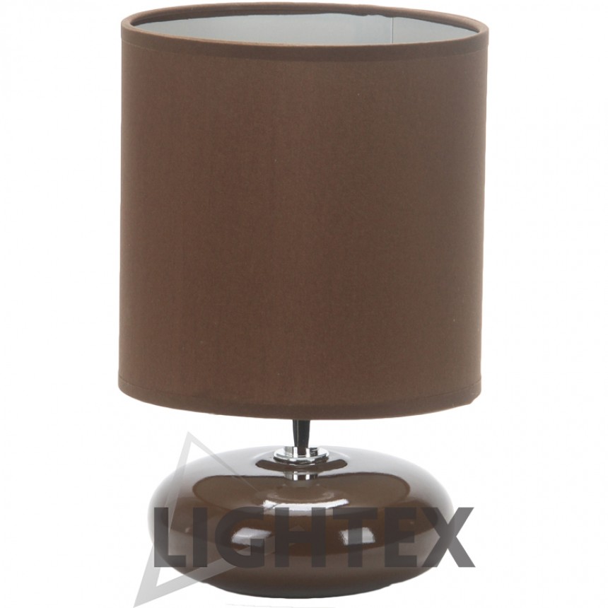 Настолна лампа керамика ZUMBA 1xE14 130x200 mm Lightex - Кафява