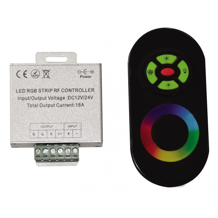 216W Touch RGB LED Контролер с RF Дистанционно Управление Ligtex - 1г. гаранция - Кликнете на изображението, за да го затворите