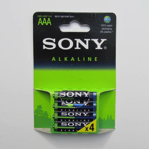 Алкални Батерии SONY - AAA R03 1.5V - Блистер 4бр.