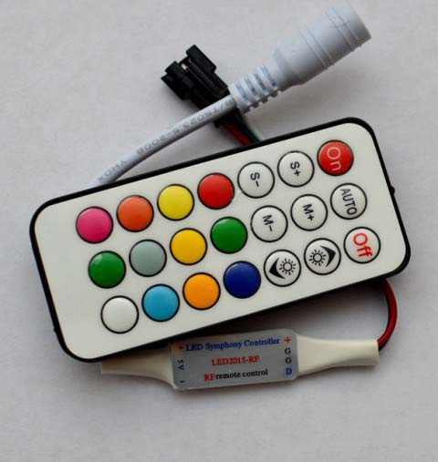 Контролер Magic Symphony RGB LED Пиксели WS2812B RF Дистанционно управление - 21 бутона