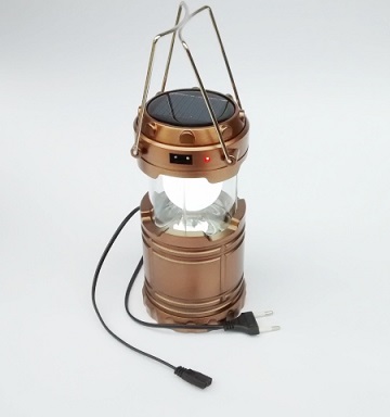 Соларен Фенер с USB + 220V зареждане
