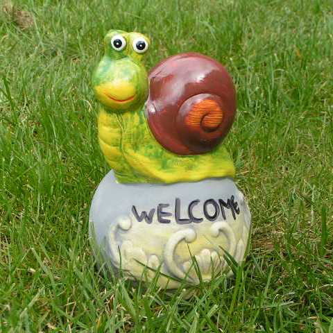 Градински Керамичен Охлюв - Welcome Градински Керамичен Охлюв - Welcome