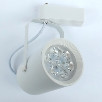 7W Бял Релсов Прожектор Топлo Бяла Светлина 3000K - Кликнете на изображението, за да го затворите