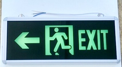 LED табелка - EXIT за Евакуационно осветление - Кликнете на изображението, за да го затворите