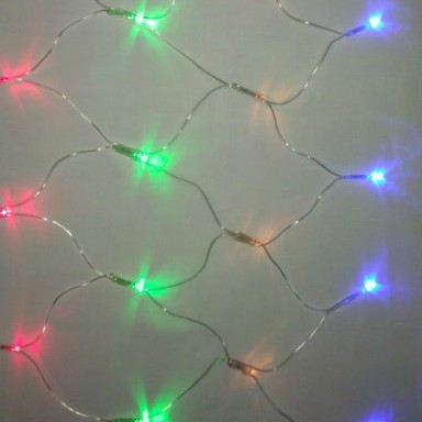 LED Новогодишно Осветление Светодиодна Мрежа 120 Диода - Кликнете на изображението, за да го затворите