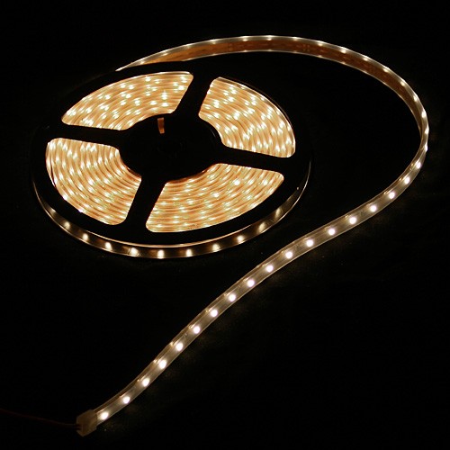 Комплект Топло Бяла Лента 5 метра 300 leds SMD5050 72W + Димер и Захранване - Кликнете на изображението, за да го затворите