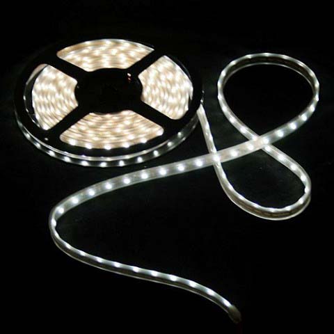 Студено Бяла - LED Лента 5 метра SMD5050 72W Влагозащитена IP65 5.98лв 60 LEDs 14,4W на Метър - Кликнете на изображението, за да го затворите