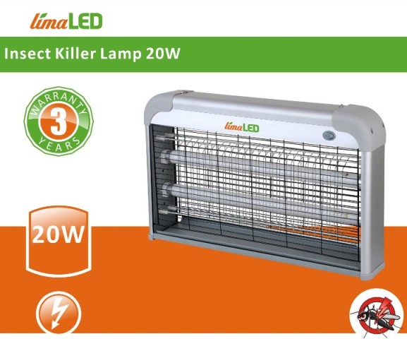 Лампа против Комари 20W limaLED с Електронен Стартер - Кликнете на изображението, за да го затворите