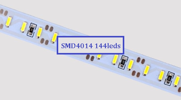 29W Твърда LED Лента SMD4014 144 Диода Неутрално Бяла Светлина 4500K - Кликнете на изображението, за да го затворите